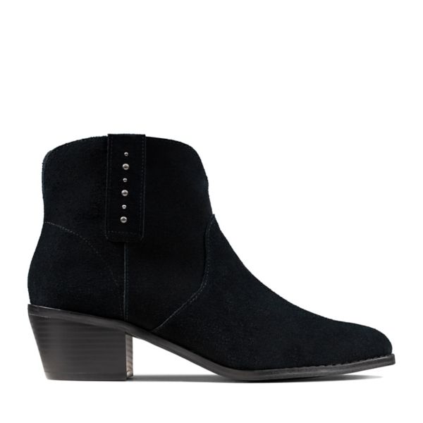 Clarks Womens Breccan Valley Ankle Boots Black | UK-1207549